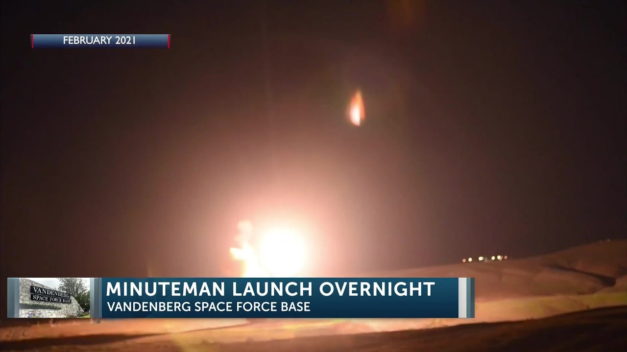 Unarmed missile test launch Wednesday from Vandenberg Space Force Base