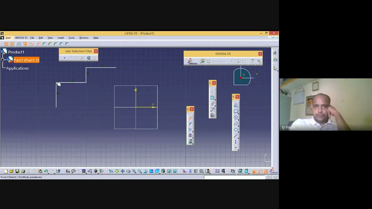 Introduction to 2D Sketch Catia Software