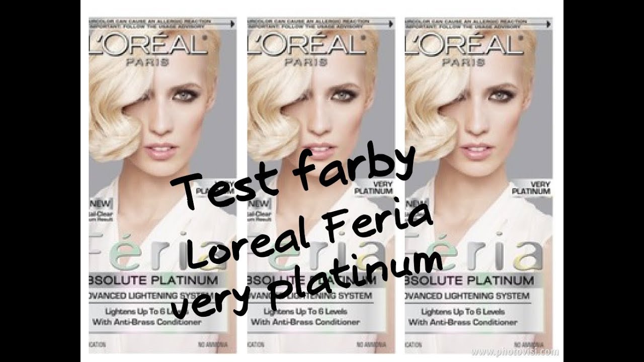 Test farby do wlosow: Loreal Paris feria very platinum