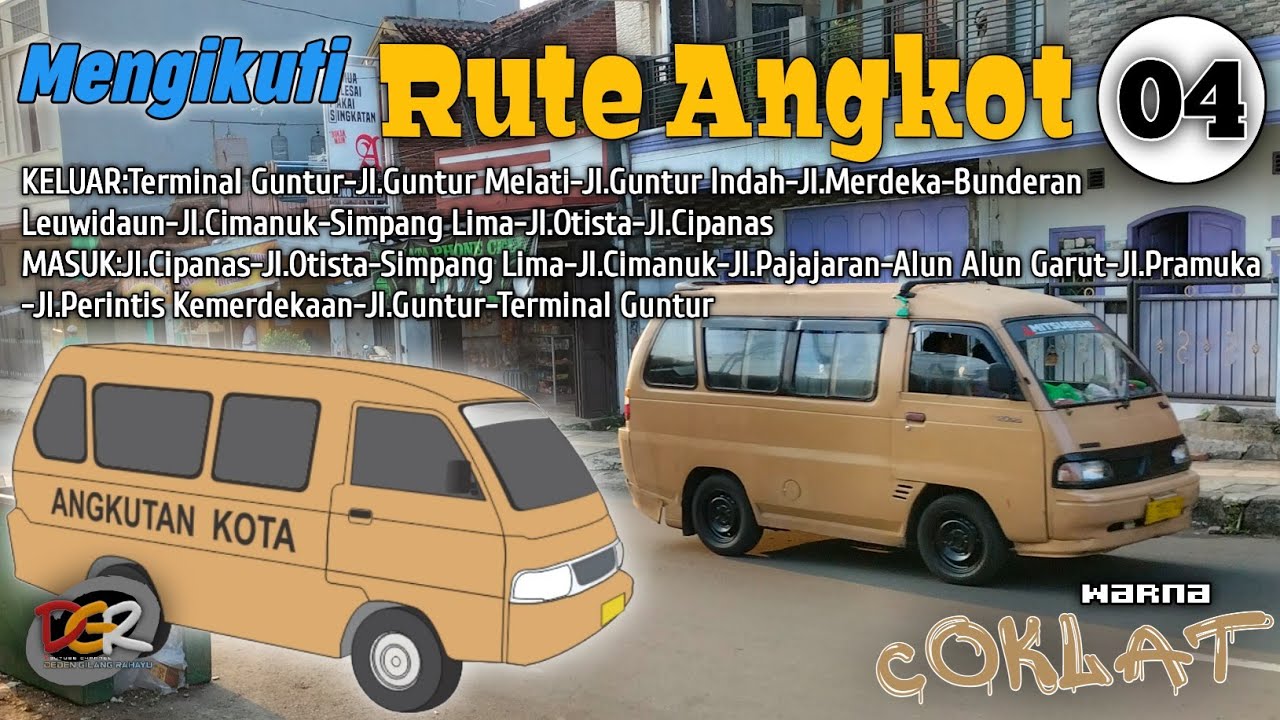 Rute Angkot 04 Garut || Warna Coklat