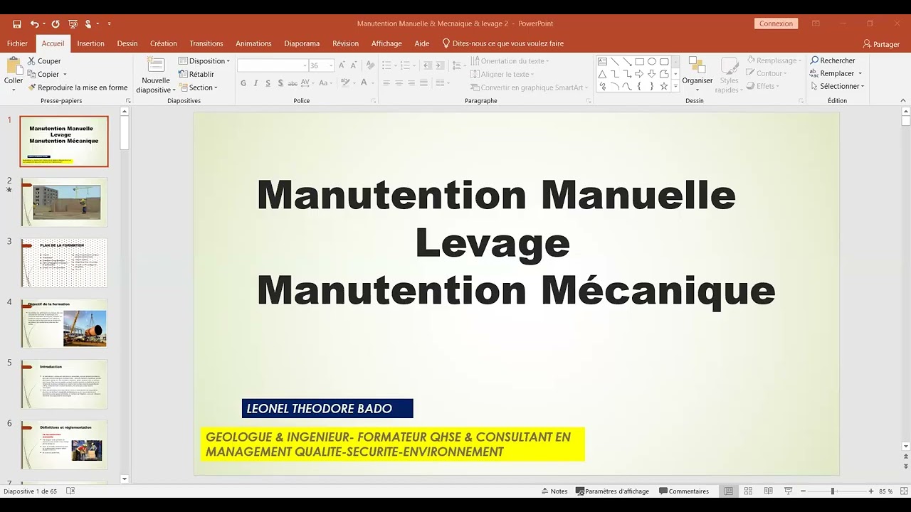 Manutention Manuelle et Mécanique