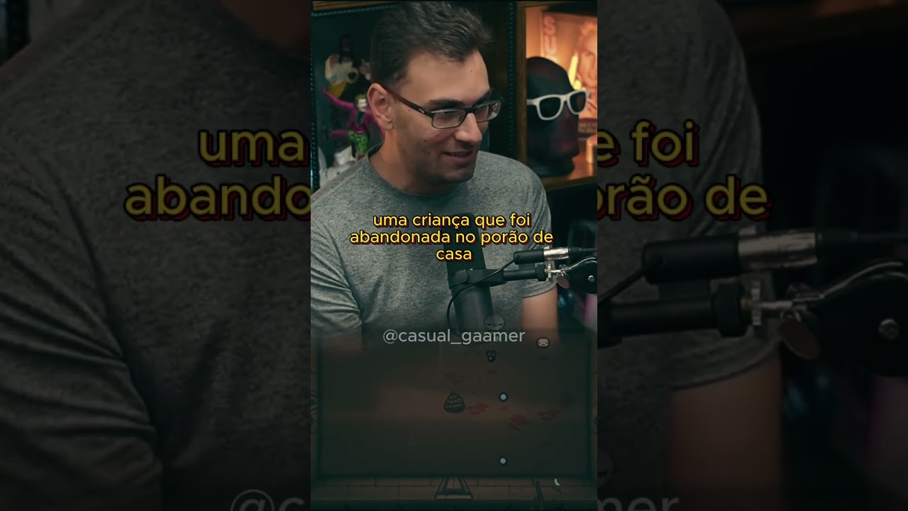 Edu falando sobre The Binding Of Isaac, seu jogo mais jogado.