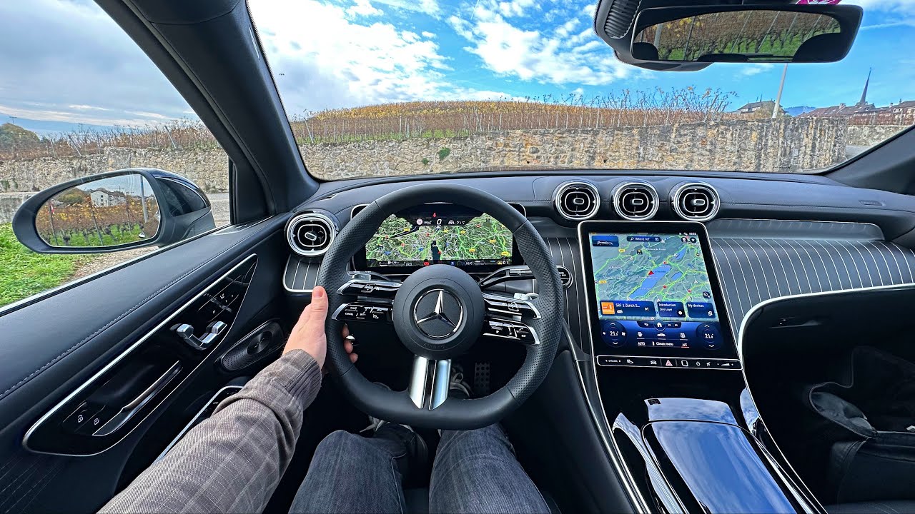 New Mercedes-Benz GLC 300 4MATIC 2023 (AMG Line) | POV Driving, Exterior, Interior, Trunk & MBUX
