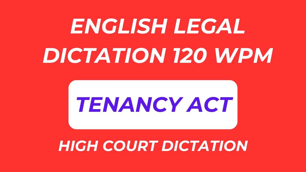 English Legal 120 WPM Dictation || #districtcourtdictation #highcourtdictation