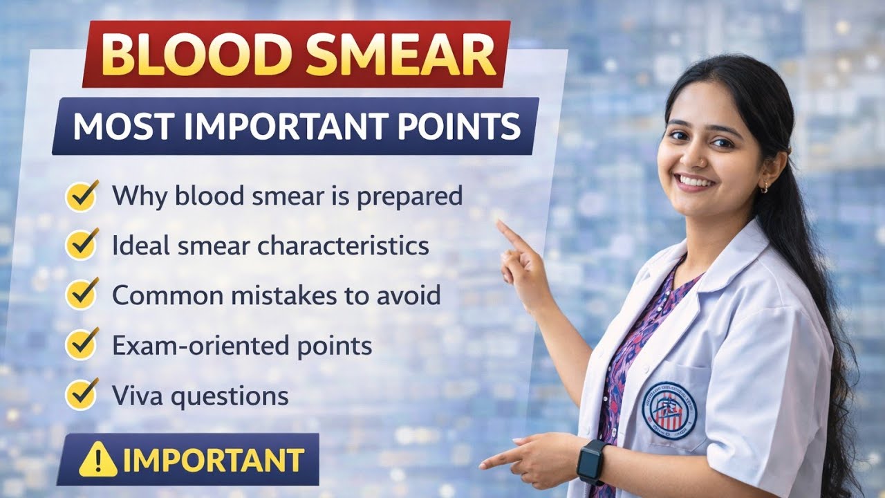 Blood Smear | Most Important Exam Points | MLT & Paramedical