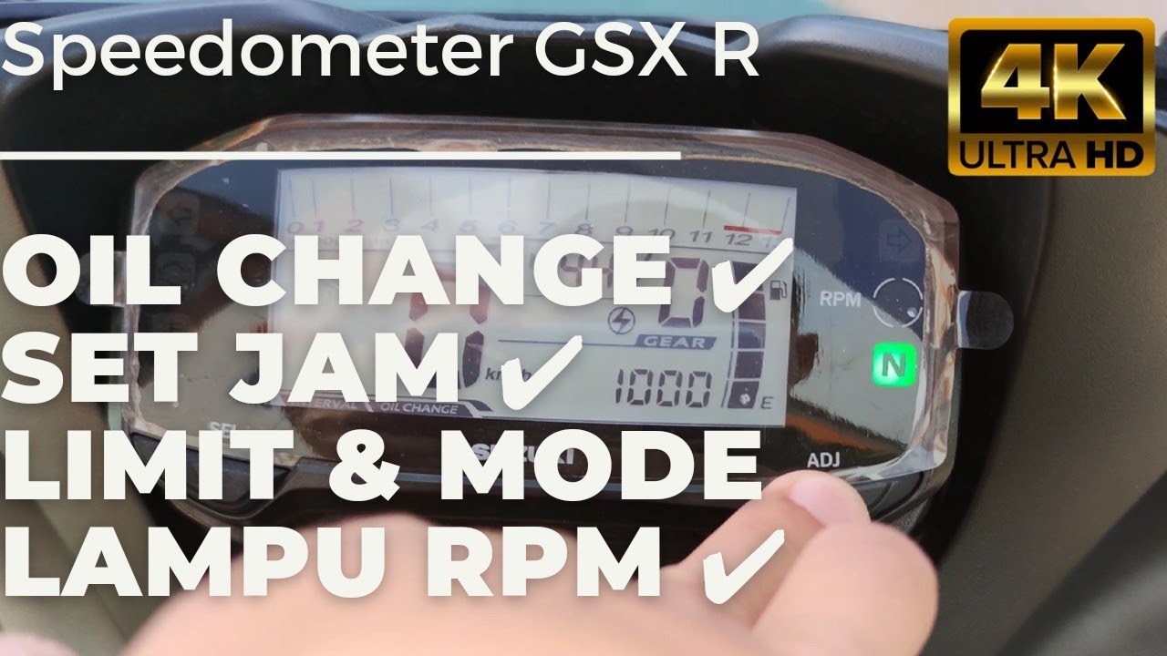 Menghilangkan Indikator Oil Change | Kupas tuntas fitur speedometer Suzuki GSX R