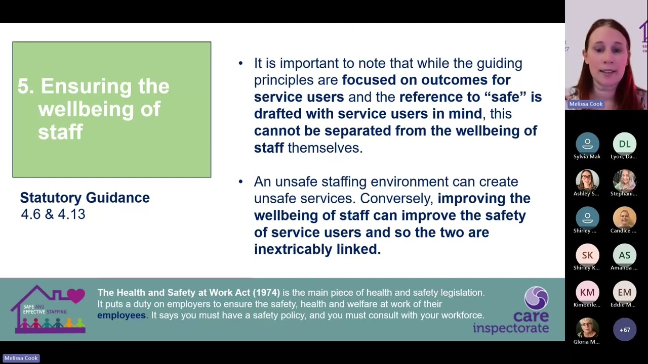 Explore the implementation of the Health and Care (Staffing) (Scotland) Act 2019 (cyp)