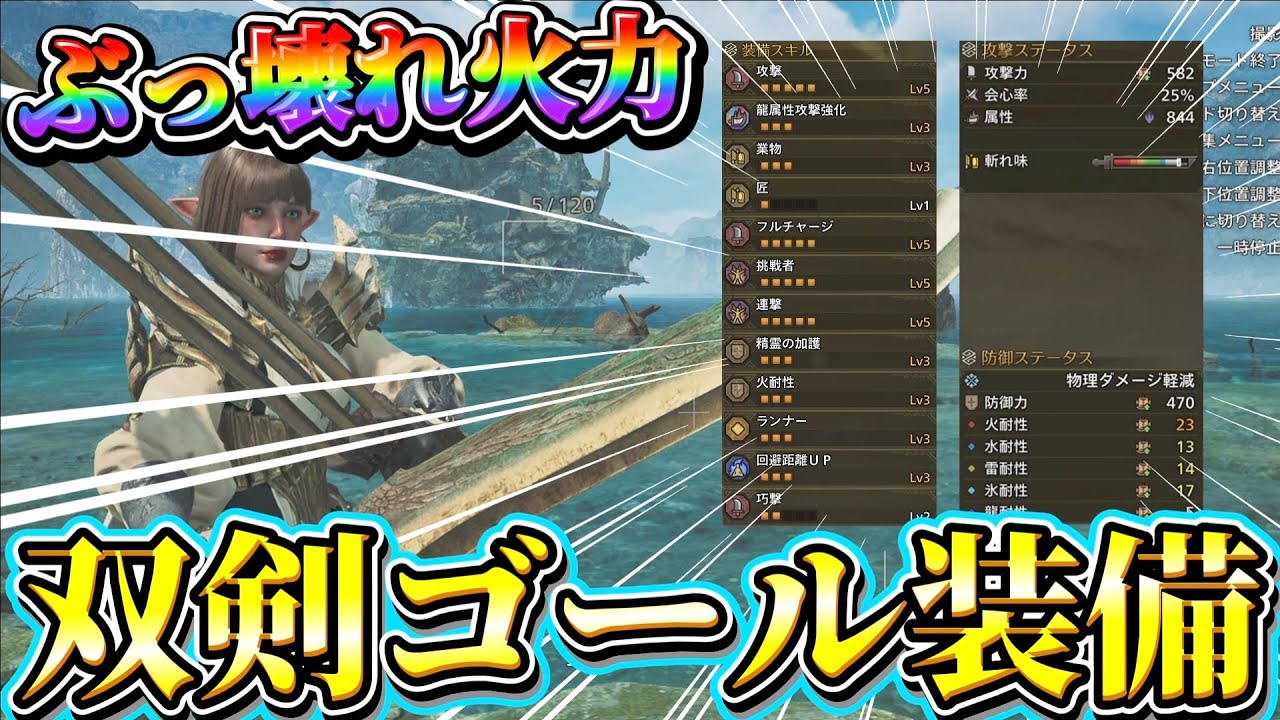 【必ず作れ!!】現環境最強格の汎用双剣ゴール装備がガチで強すぎる！【ワイルズ】【ネクスト】