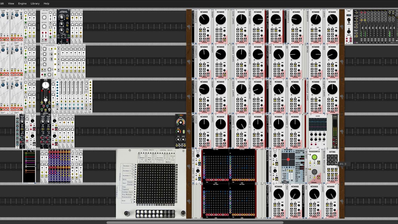 VCV Rack Guitar into Synthi