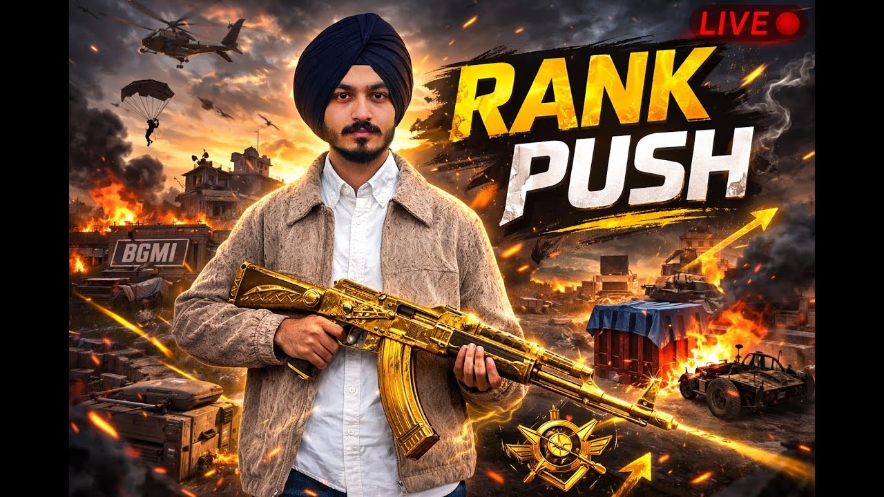BGMI LIVE | Conqueror Push Begins 🔥