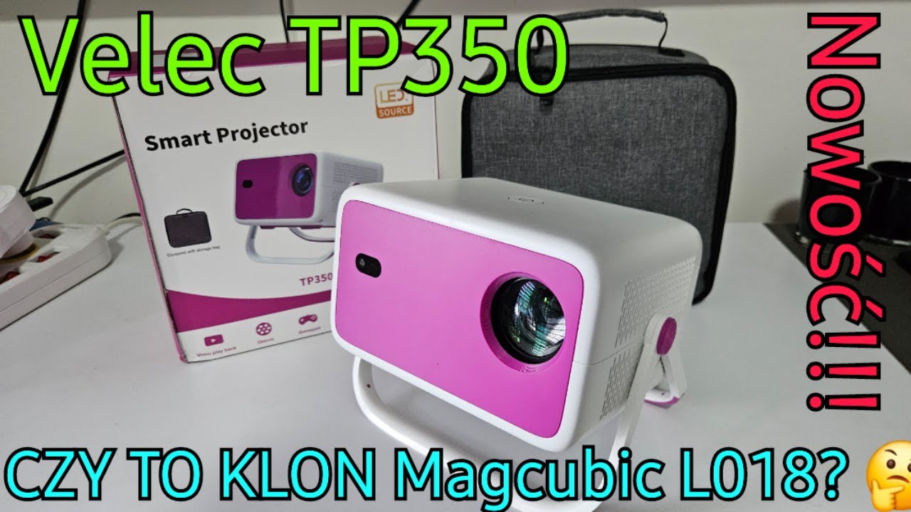 Test taniego projektora Led Lcd Velec TP350 FHD 1080p czy to klon Magcubic L018?