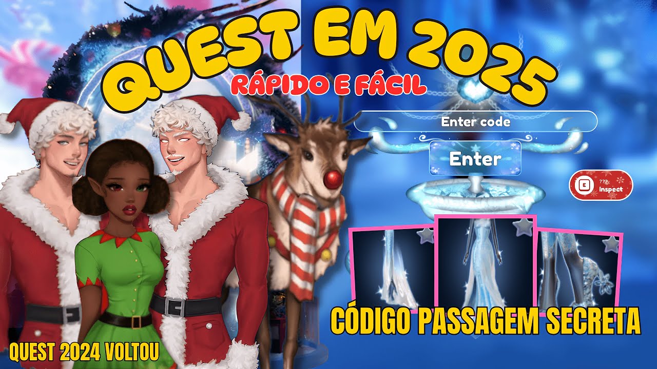 COMO FAZER A QUEST FÁCIL! MISSÃO DE INVERNO 2025 e PEGAR TODOS OS PRÊMIOS | Dress to Impress