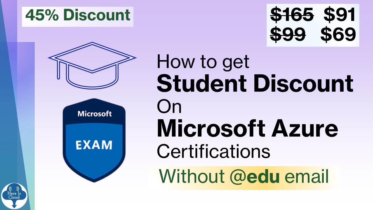 Get 45% Student Discount on Azure Certification (without edu email).