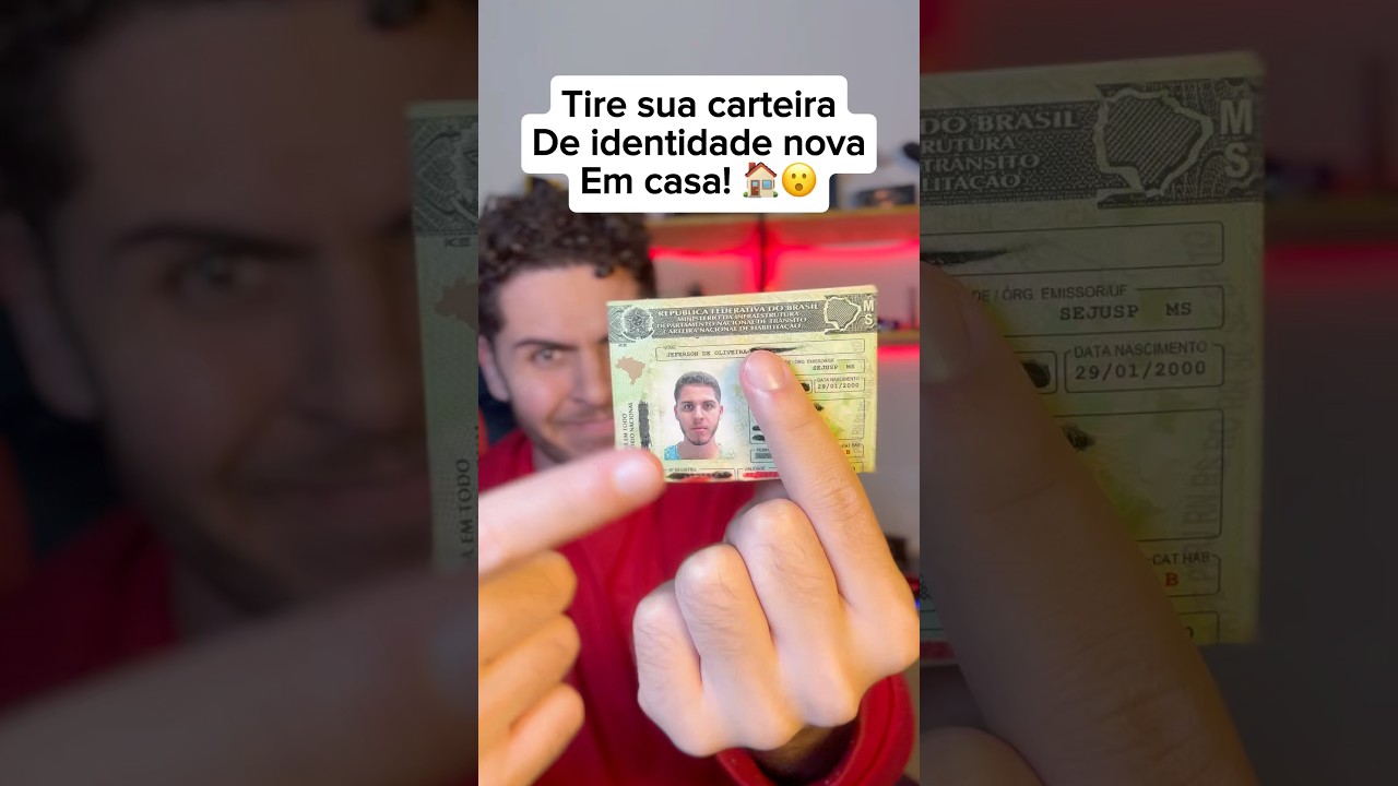 Como tirar sua carteira de identidade em casa!