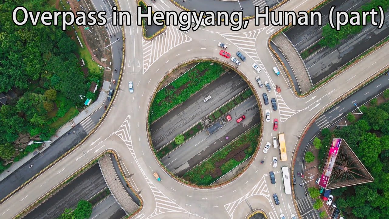 Aerial China：Overpass in Hengyang, Hunan part湖南衡陽的立交橋（部分）
