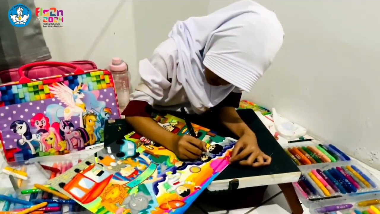 FLS2N SD 2024 GAMVAR BERCERITA " ANDAI AKU DI ANGKASA MELIHAT KEADAAN BUMI"