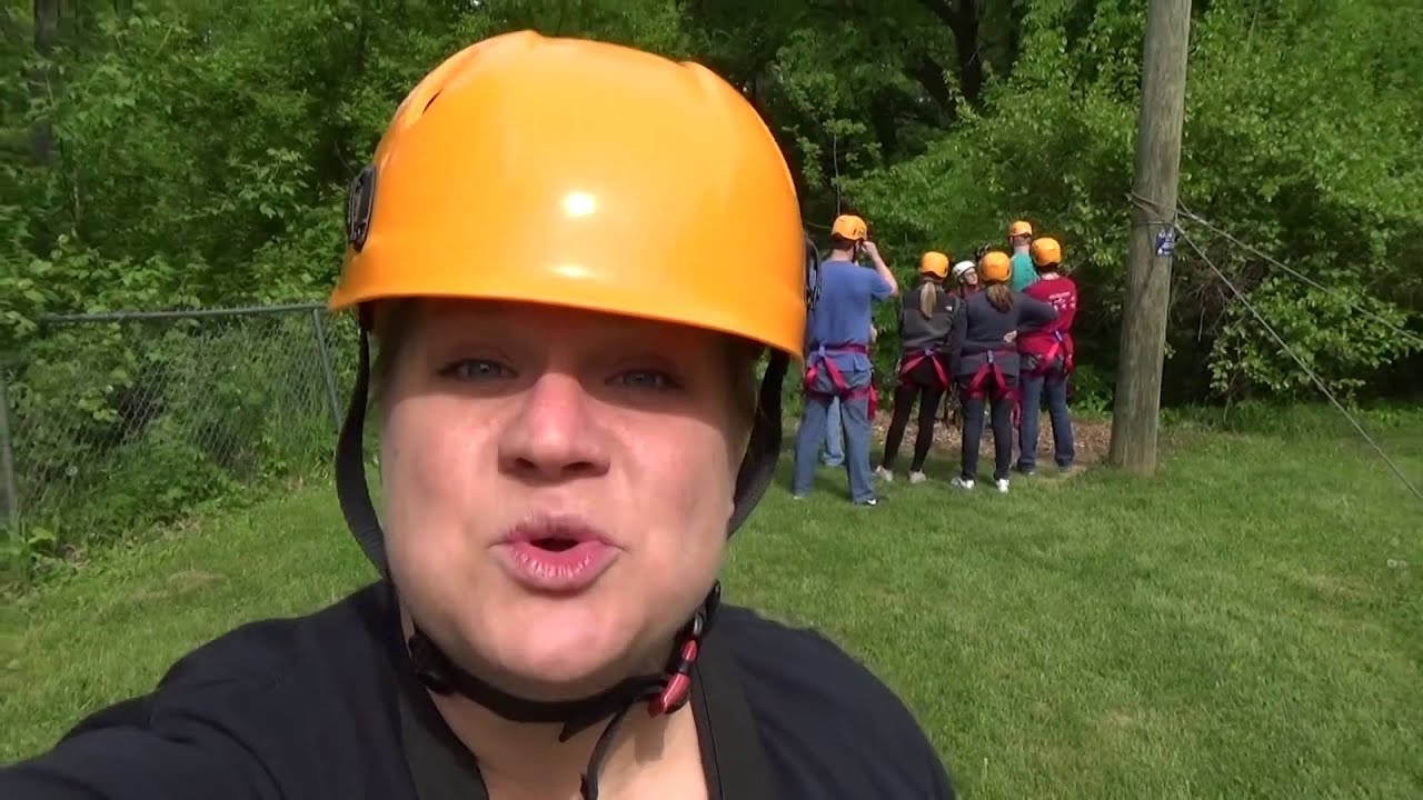 ZipLining in Dubuque, Iowa