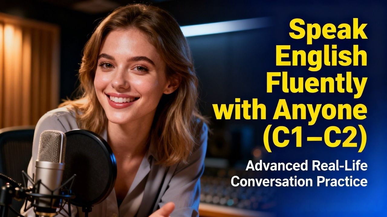 Speak English Fluently with Anyone (C1–C2) | Advanced Real-Life Conversation Practice