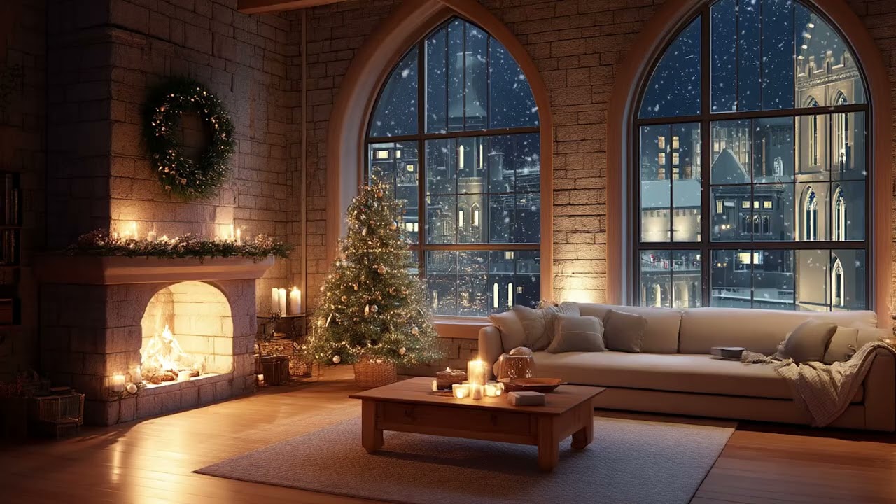A Small Fire Listening to Piano in the Dark | Sleep Soundscape 🔥🎹