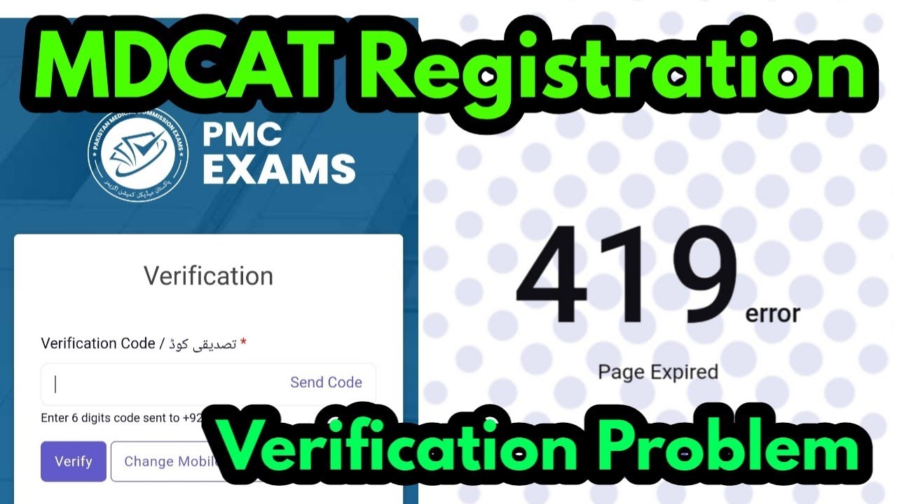MDCAT Registration Problem|Mdcat registration 2022 online form filling procedure|Login problem mdcat