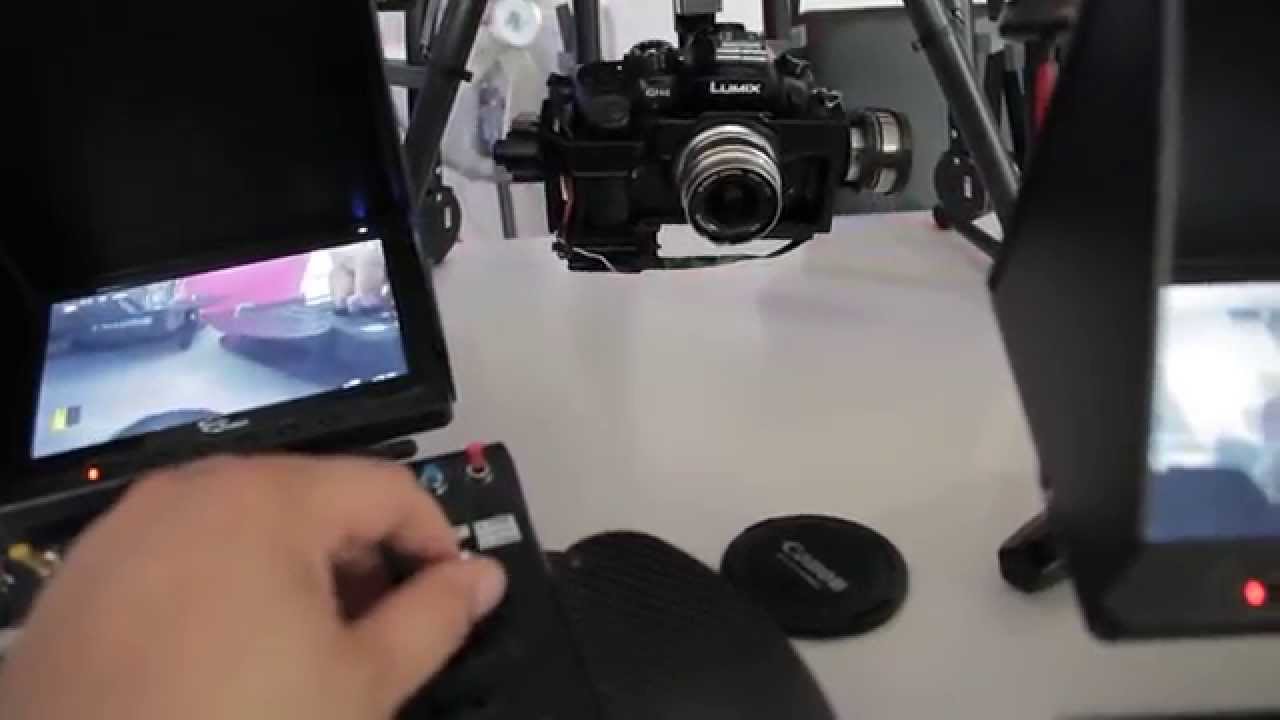 DJI S1000 Panasonic GH4 on Zenmuse GH3 Gimbal. 360 rotation.