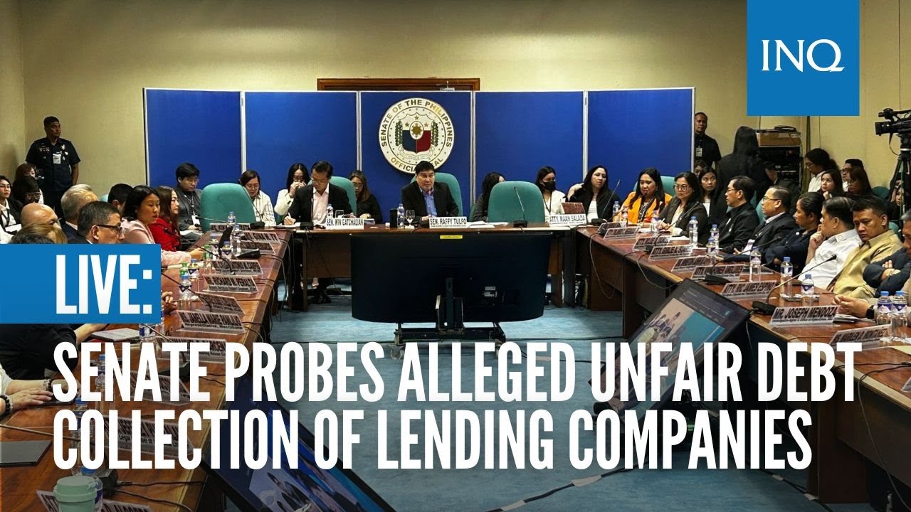 LIVE: Senate probes alleged rampant unfair debt collection practices of lending companies | March 27