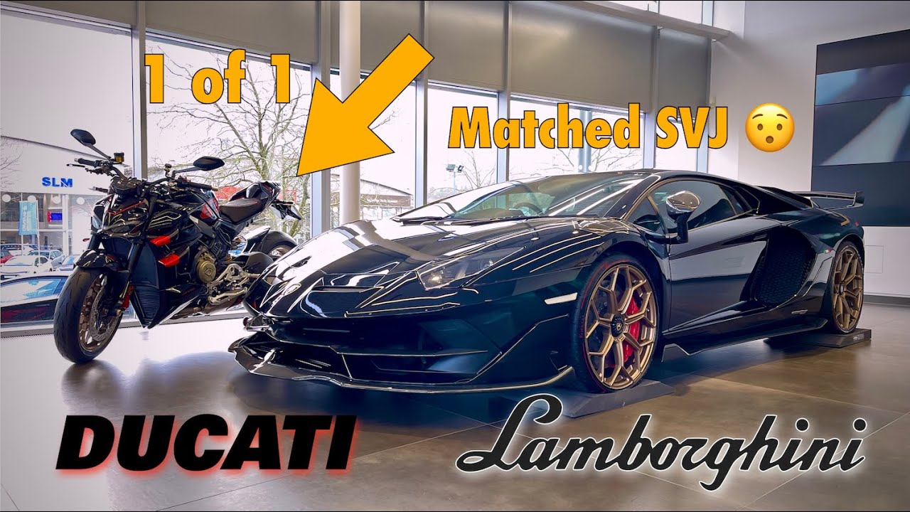 Ducati Lamborghini Streetfighter V4 1 of 1 and matched Aventador SVJ owner interview World Exclusive