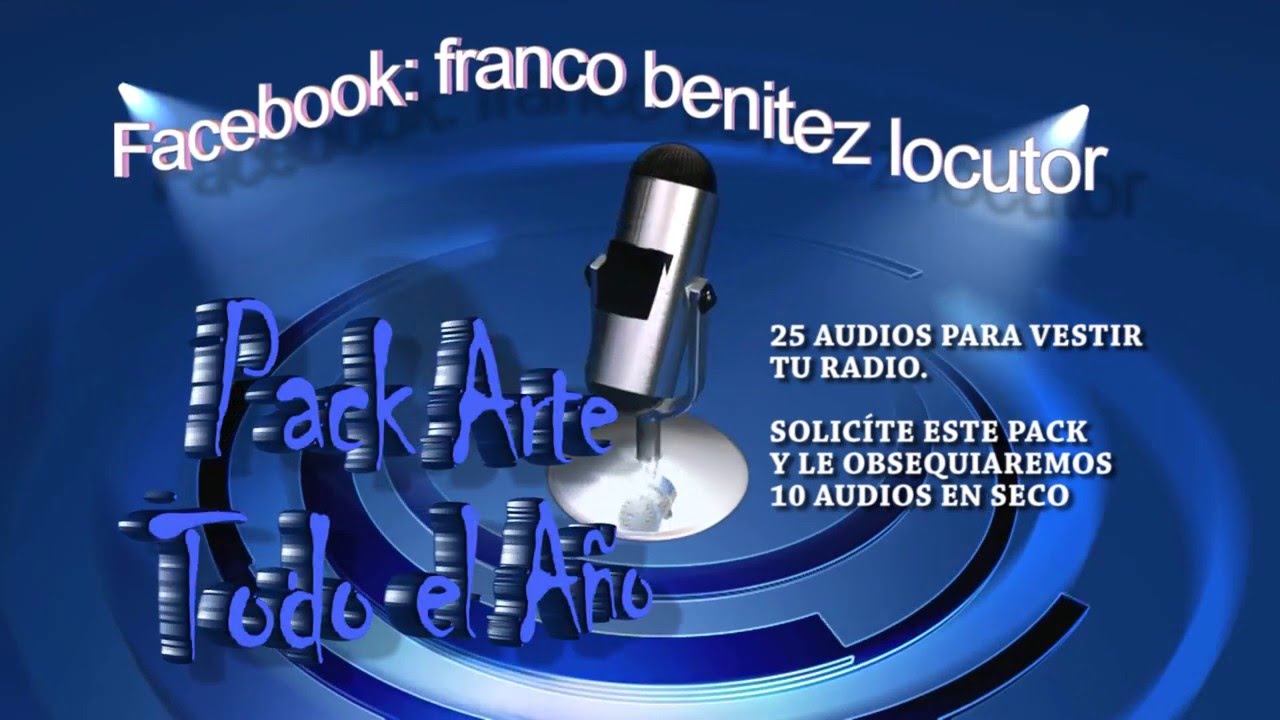 DEMO ARTISTICA PARA RADIOS PACK TODO EL AÑO - FRANCO BENITEZ LOCUTOR