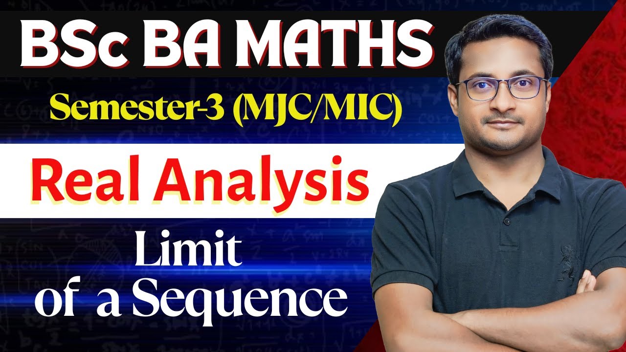 Real Analysis | Limit of a Sequence | BSc BA Math Semester 3 | By Thakur Sir