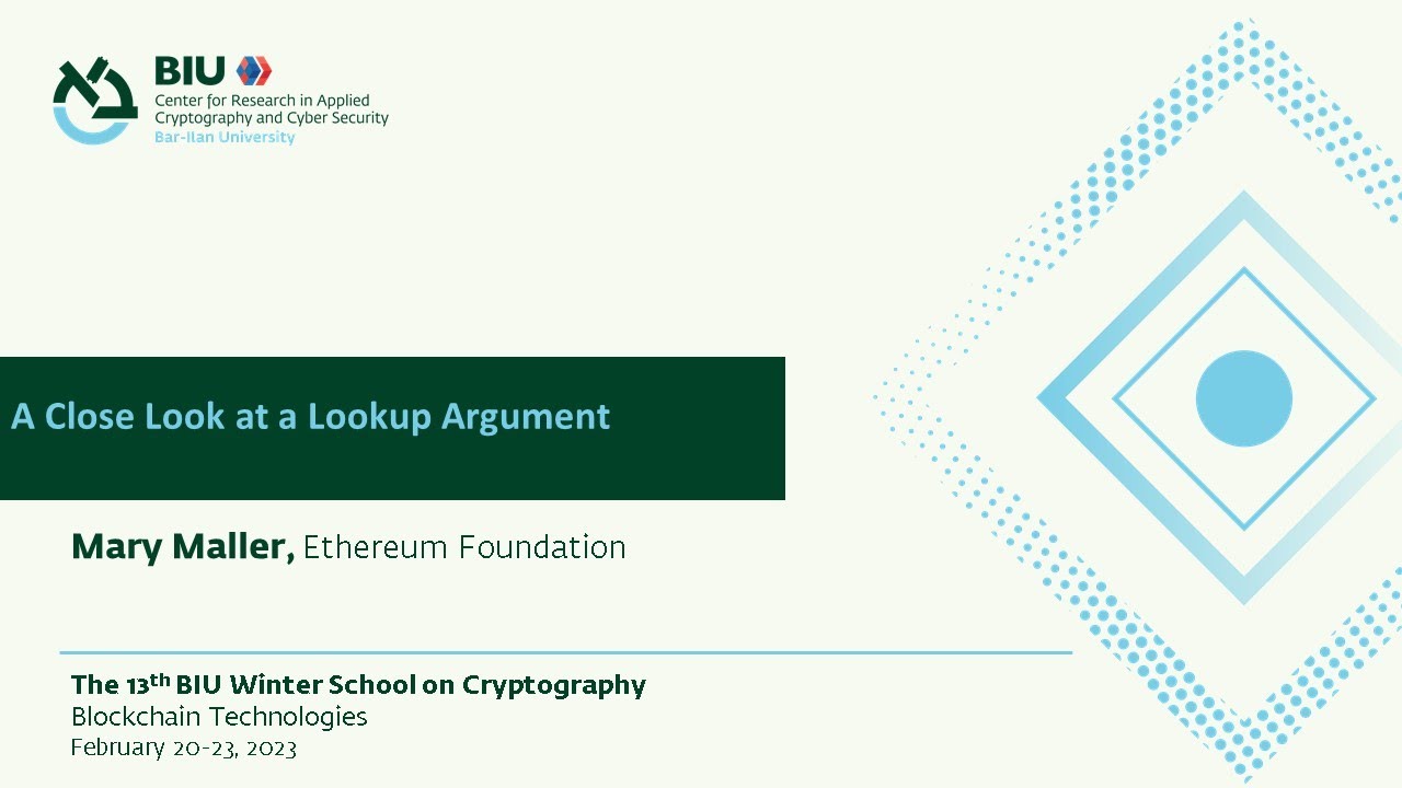 A Close Look at a Lookup Argument - Mary Maller