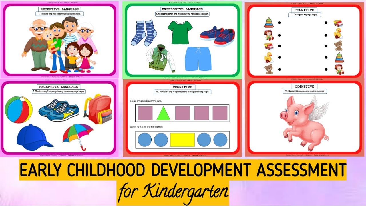 ECD ASSESSMENT FOR KINDERGARTEN || EARLY CHILDHOOD DEVELOPMENT ASSESSMENT