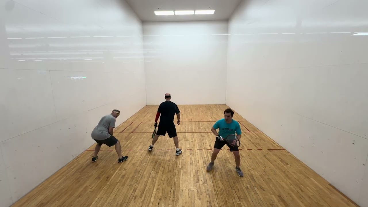 02.11.2026 4/6 Amir/Brandon vs. Robert/Miguel doubles racquetball at LAF Austin TX. 