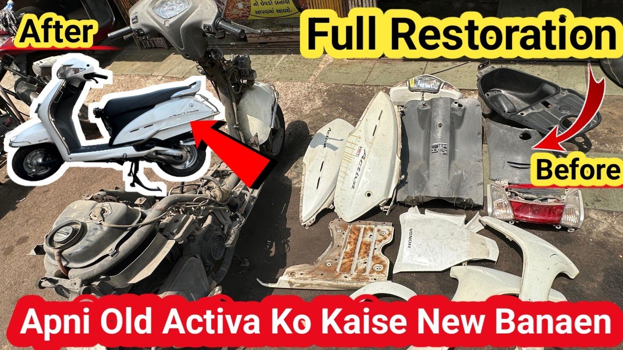 How to Full Restoration Old Honda Activa 3g With Genuine Parts | Like New scooter 🛵😳