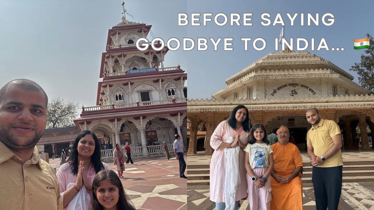 Before Leaving India… We Took Santram Mandir Blessings 🙏 Very Emotional Day