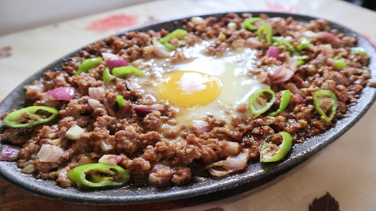 Sizzling Ground Pork Sisig - Filipino Recipe