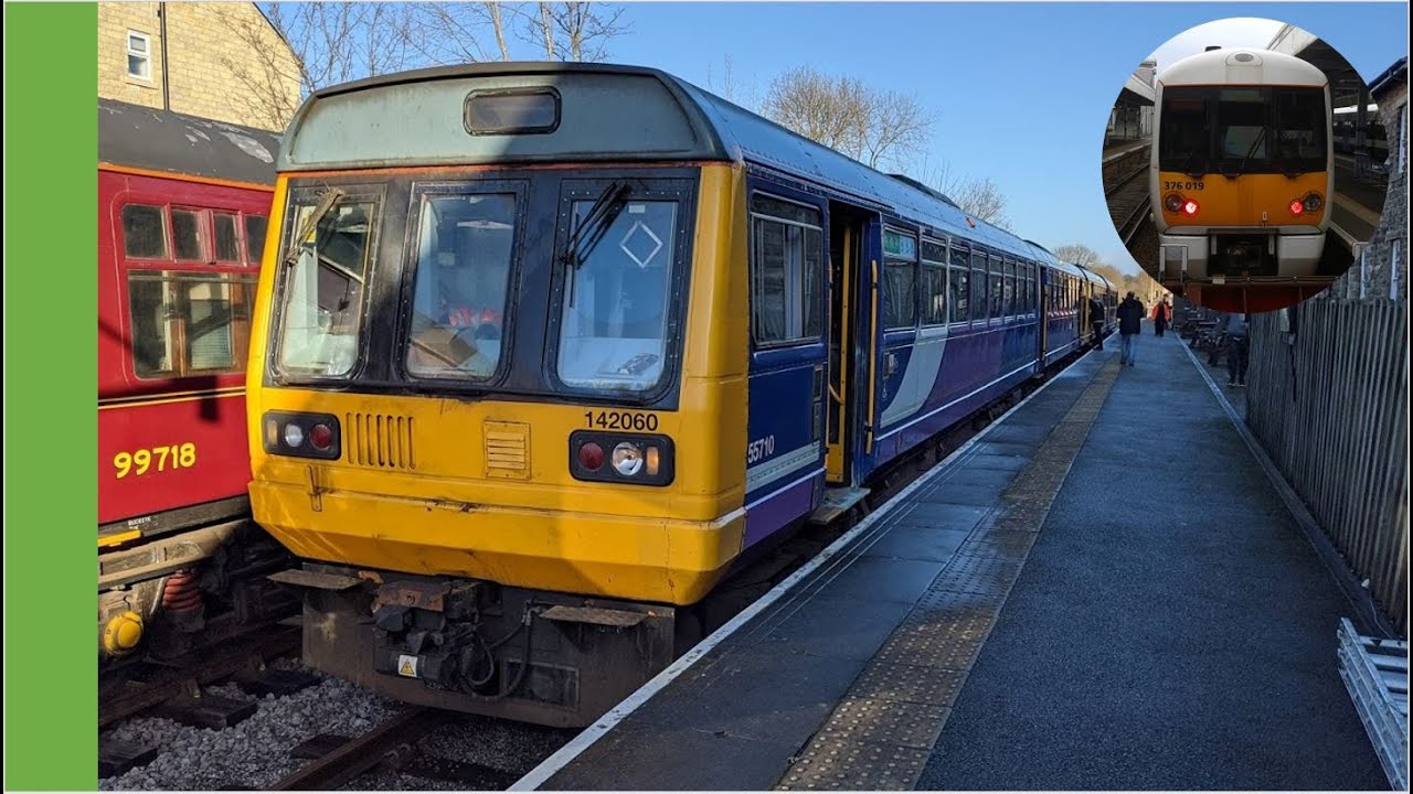 Class 142s at Leyburn - First run in preservation