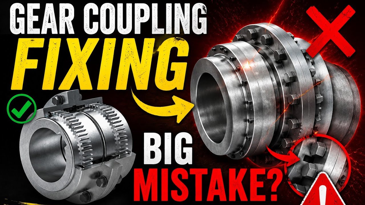 How to gear coupling fixing mistake #gear ,#couplings #