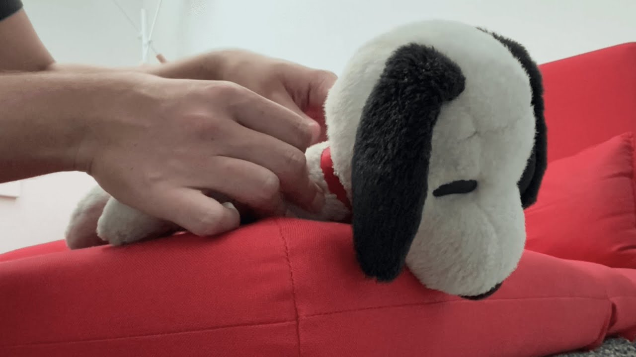 ASMR | Snoopy Plushie Back Massage