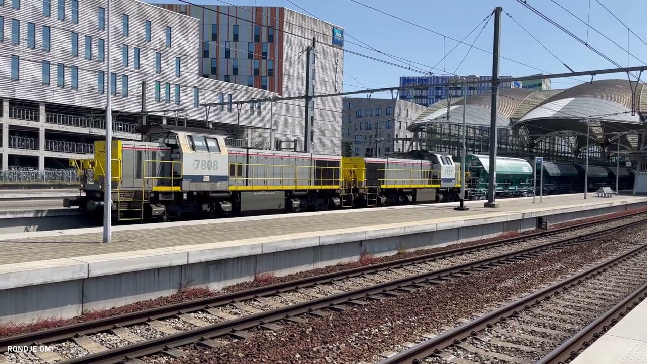4 treinen in 1 shot op station Leuven!