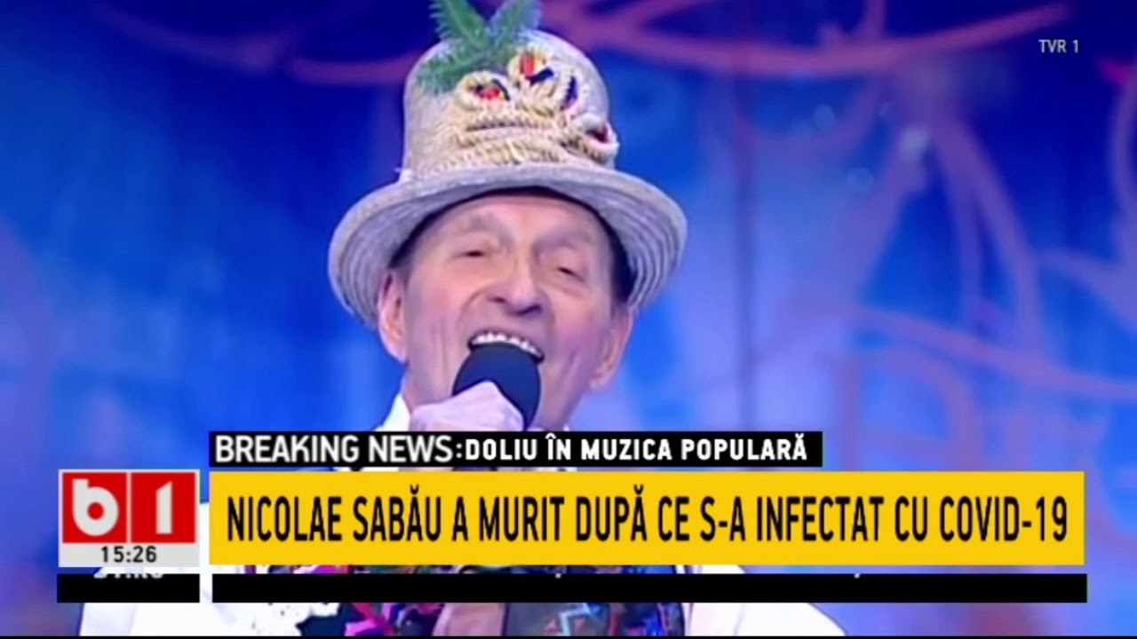 DOLIU IN MUZICA POPULARA - NICOLAE SABAU A MURIT DUPA CE S A INFECTAT CU COVID19_Stirib1_30 dec 2020
