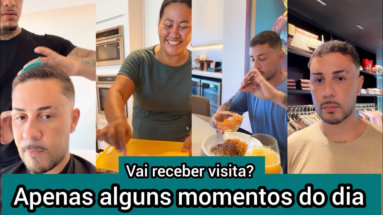 Carlinhos Maia sem falar nada corta cabelo, almoça pra poder sair e ir às compras - Vai ter visita? 