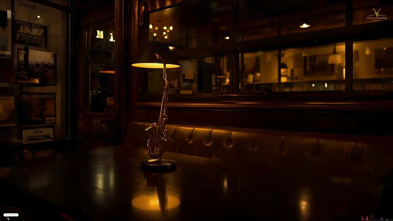 Calm Funky Jazz with Sax in a Modern Café Lounge | Gentle Study Atmosphere