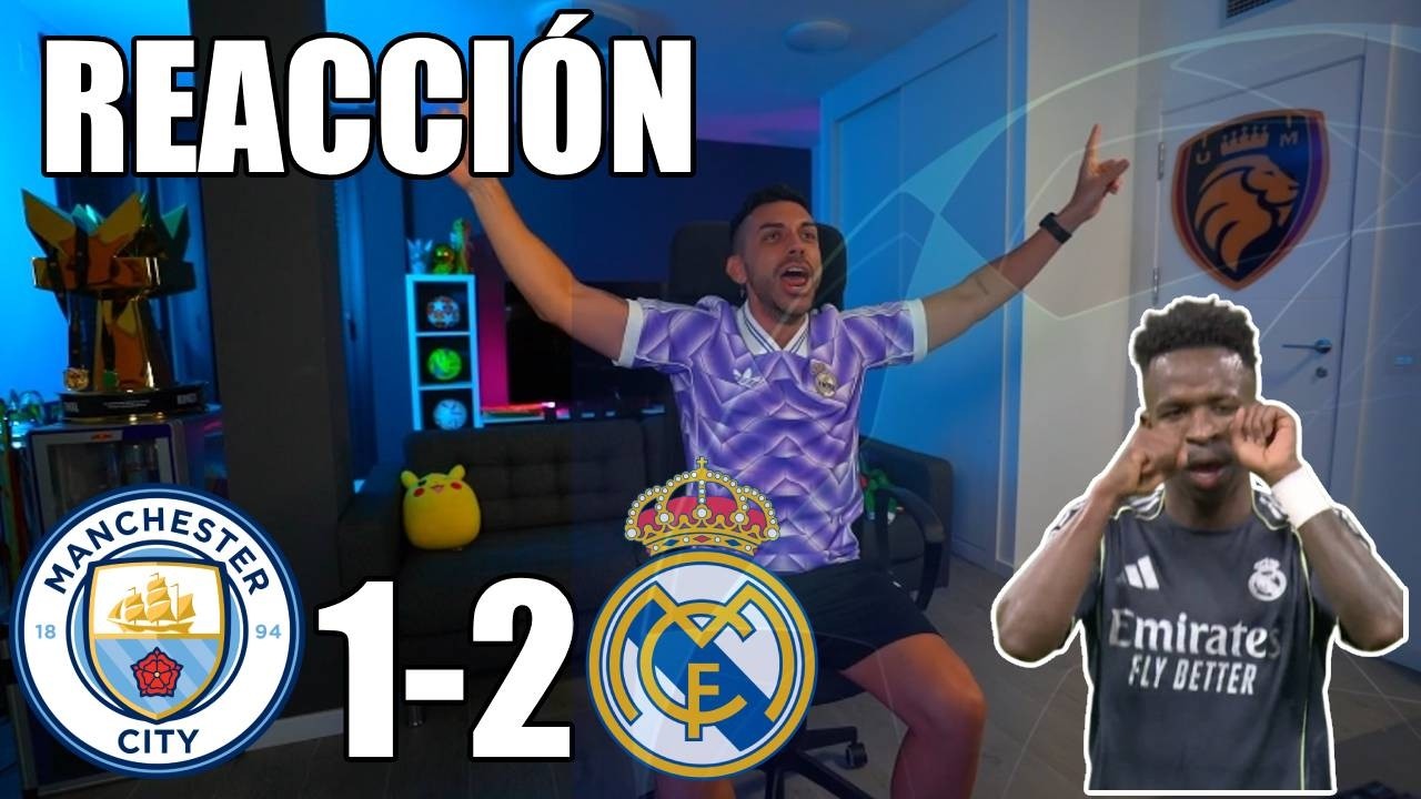 DjMaRiiO REACCIONA AL MANCHESTER CITY 1- 2 REAL MADRID