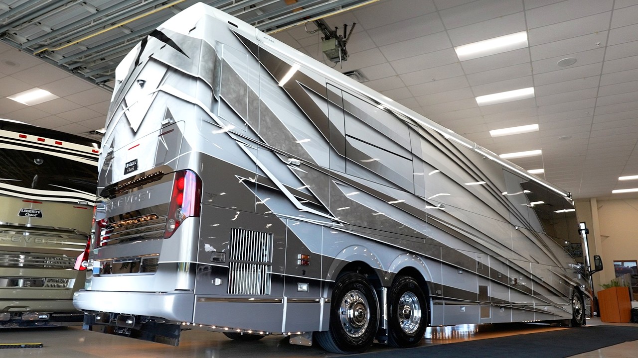 The Most Expensive Motorcoach in the World! 2025 Prevost Liberty Coach Quad Slide Artist Series