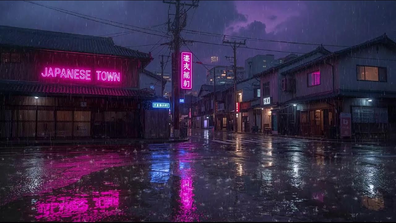 Night Rain Ambience 🌙 Lofi Beats for Focus, Relax & Quiet Moments #20