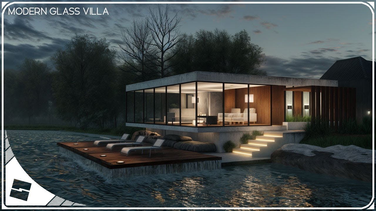 ROBLOX Studio | [SpeedBuild] Modern Glass Villa ✨