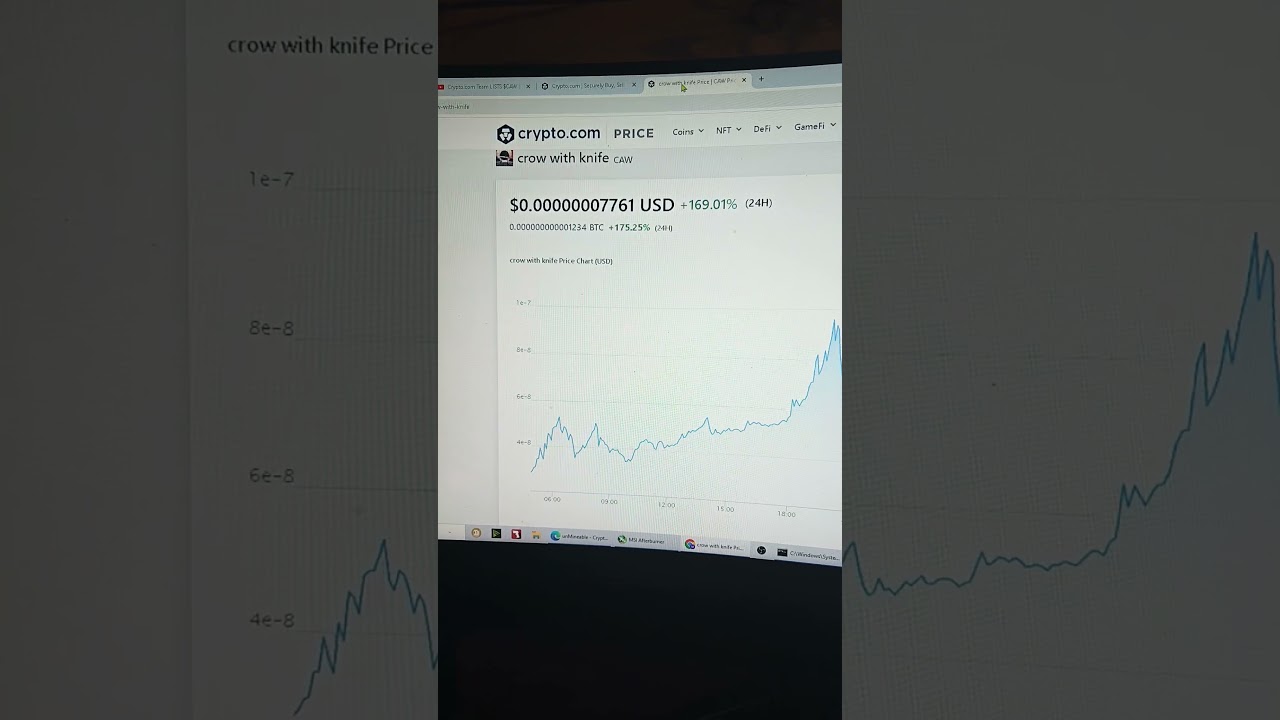$CAW (crow with knife) with 7 zeros #$CAW #cryptomining #crypto