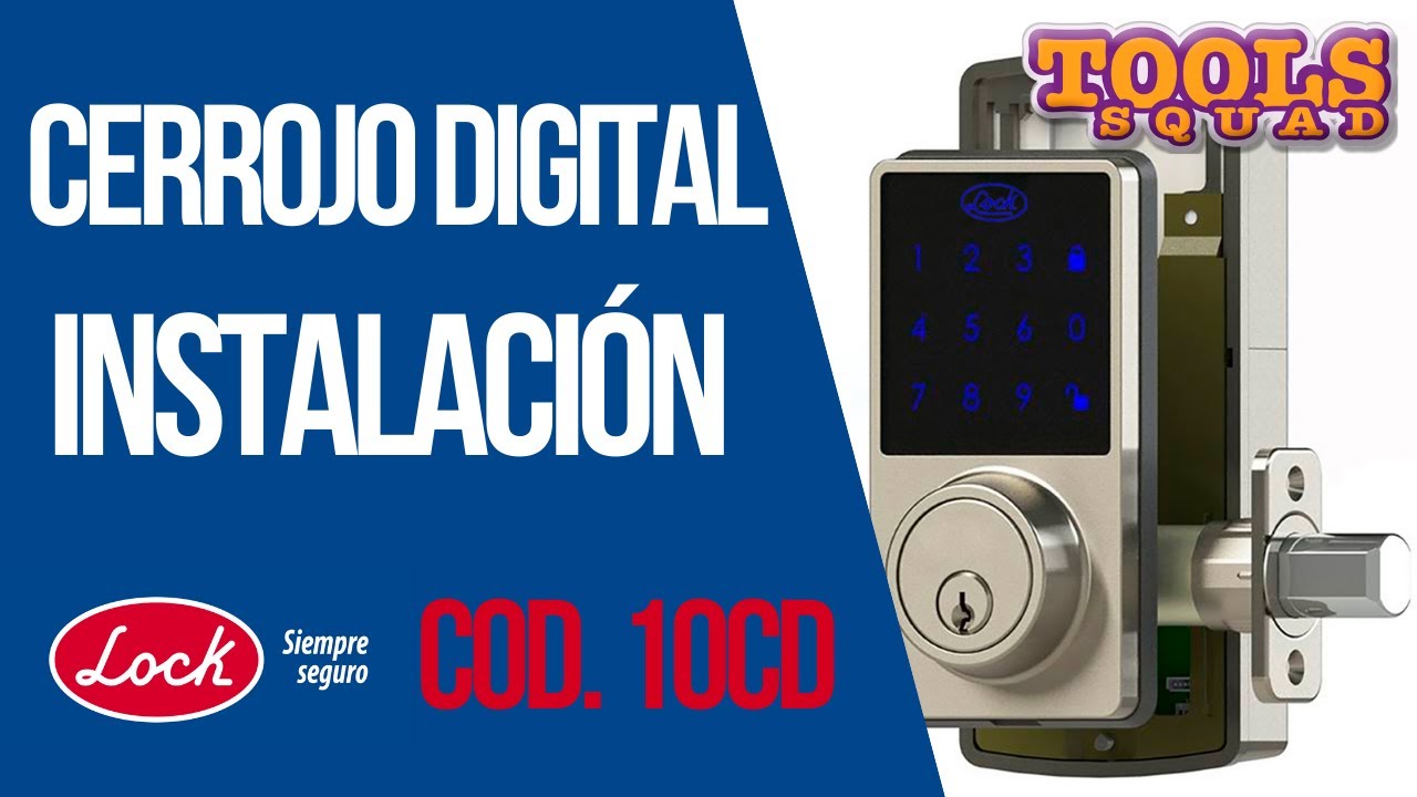 Cómo instalar FÁCIL de Cerrojo o cerradura Digital Lock 10CD
