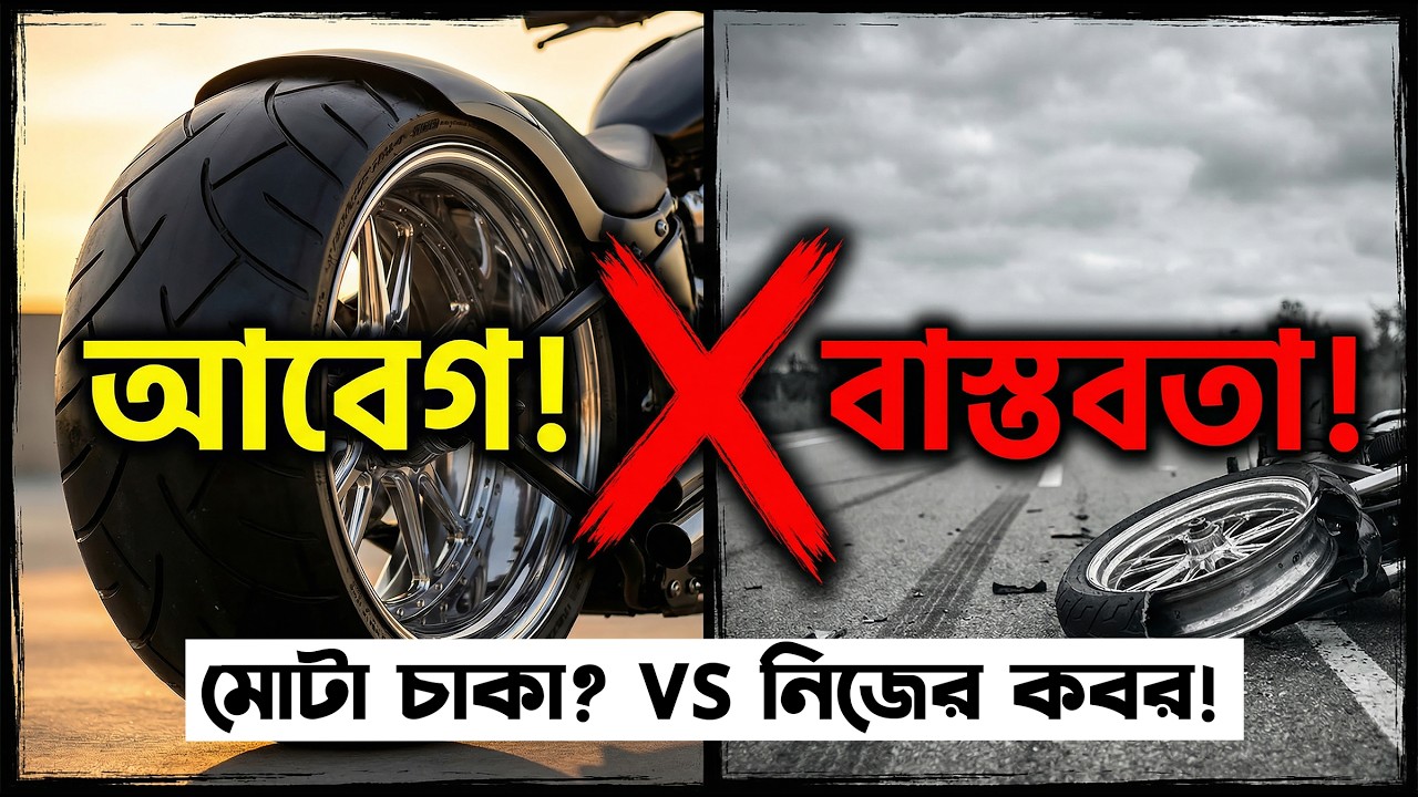 বাইকে মোটা চাকা? নিজের কবর নিজেই খুঁড়ছেন! | 3.00 vs 4.00 Rim Reality