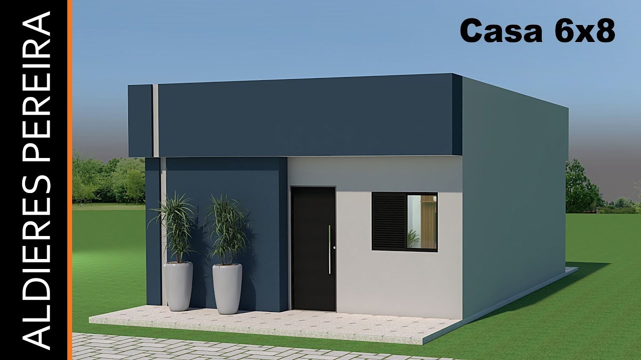PROJETO DE  CASA 6X8 METROS – PROJETO COMPLETO